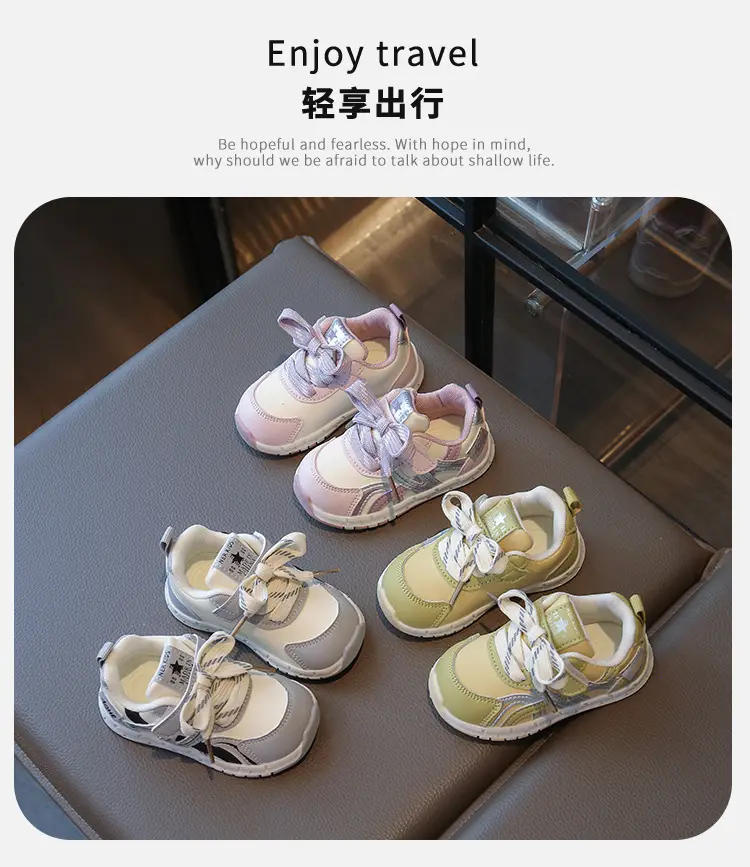 Baby Shoes Pink Purple Soft Sole Casual Wear — feature 1
