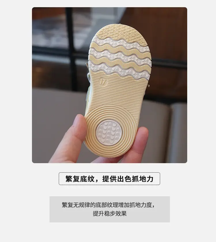 Baby Shoes Pink Purple Soft Sole Casual Wear — feature 5