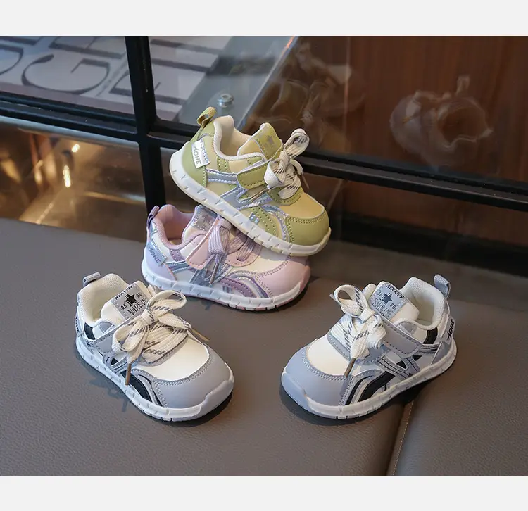 Baby Shoes Pink Purple Soft Sole Casual Wear — feature 7
