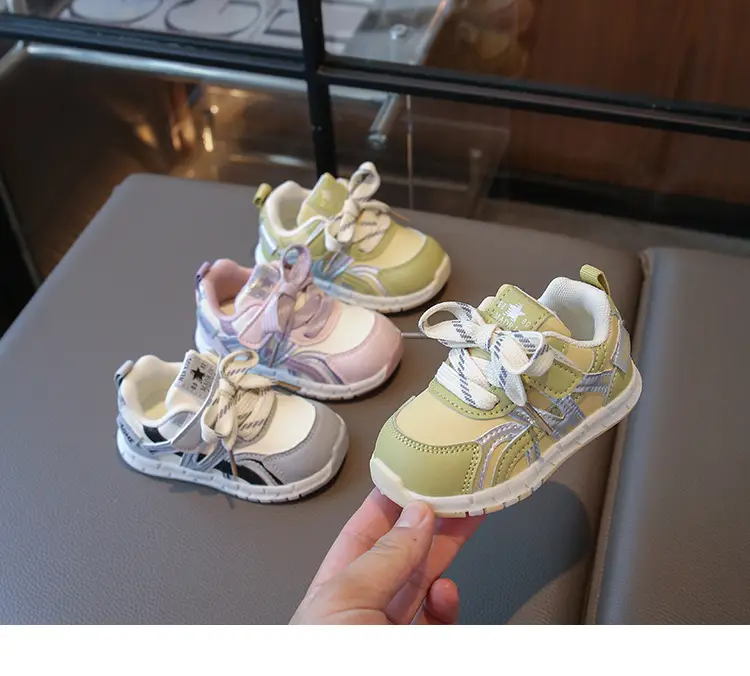 Baby Shoes Pink Purple Soft Sole Casual Wear — feature 8
