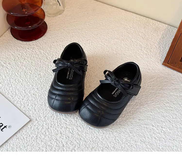 Bow Soft Sole Baby Shoes Black White 2025 — feature 12