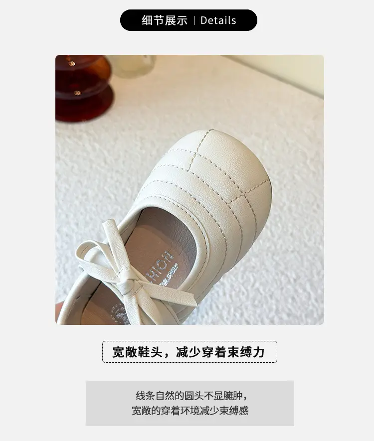 Bow Soft Sole Baby Shoes Black White 2025 — feature 2