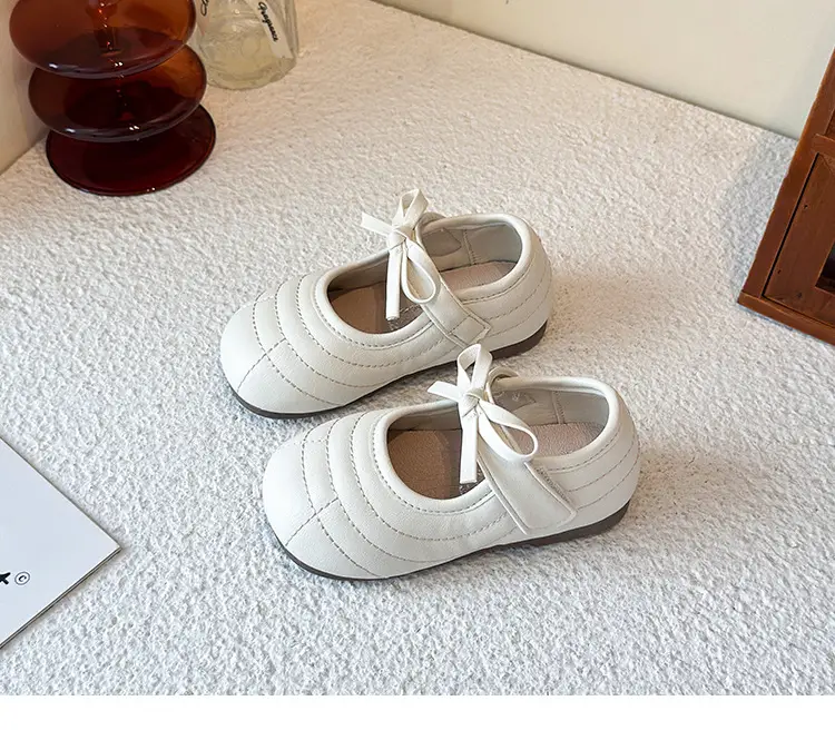 Bow Soft Sole Baby Shoes Black White 2025 — feature 9