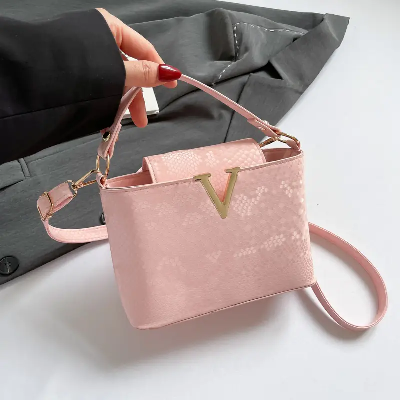 Purple Embroidered Crossbody Bag for Women