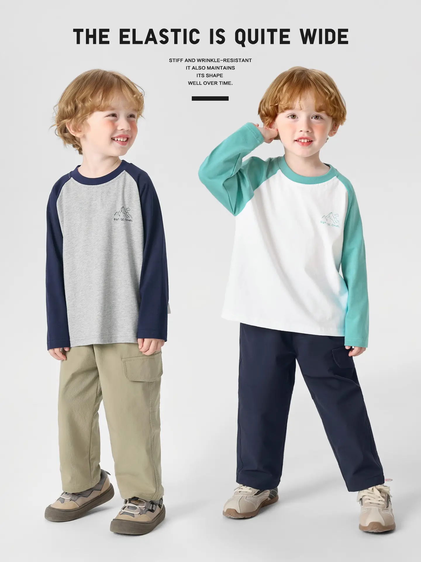 Boys Pure Cotton Long Sleeve T-Shirt Spring Outfit - Image 7