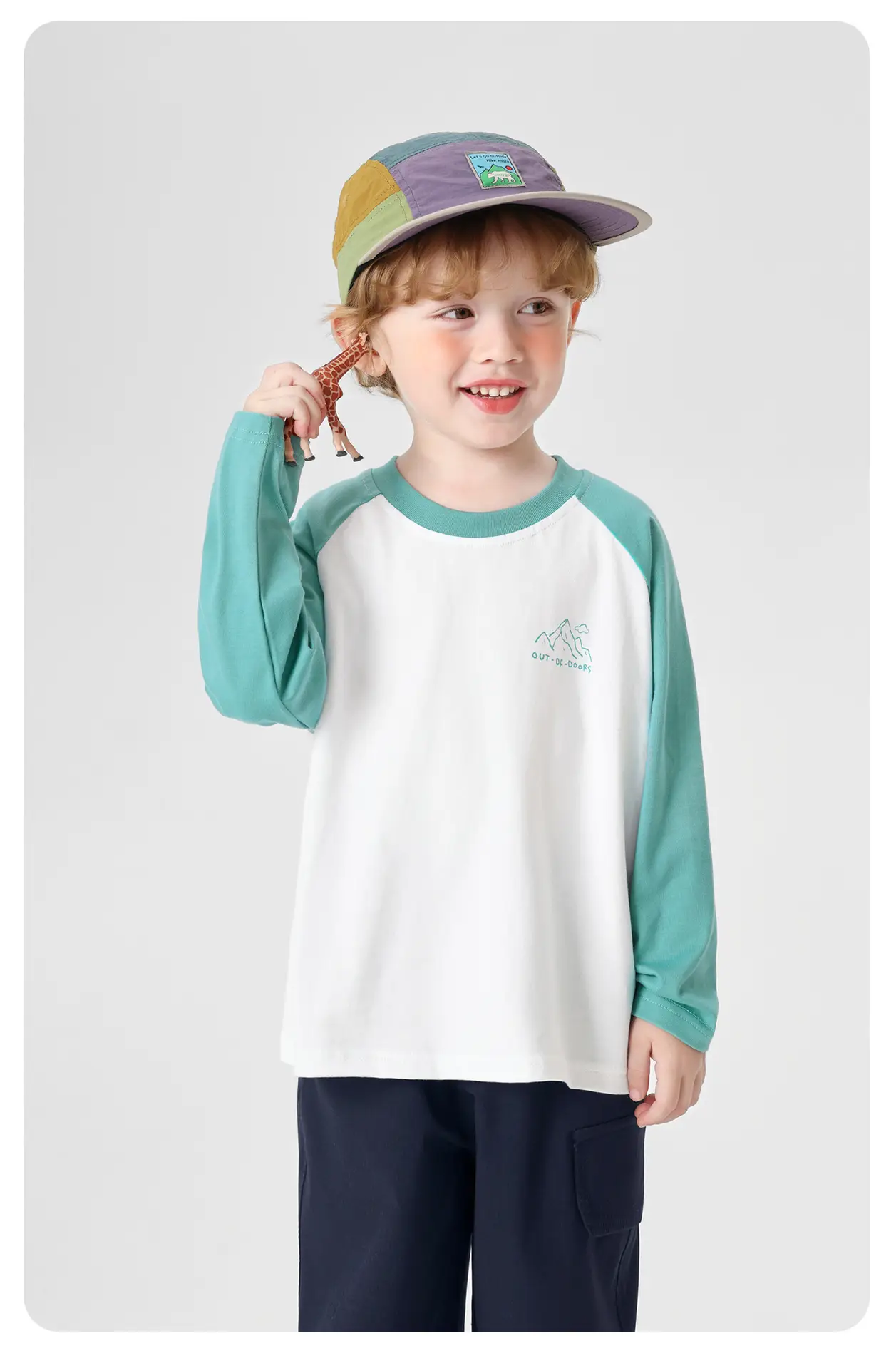 Boys Pure Cotton Long Sleeve T-Shirt Spring Outfit — feature 13