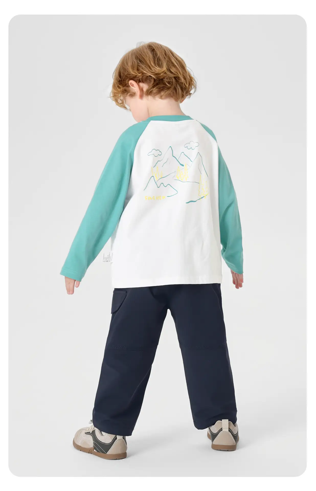 Boys Pure Cotton Long Sleeve T-Shirt Spring Outfit — feature 16