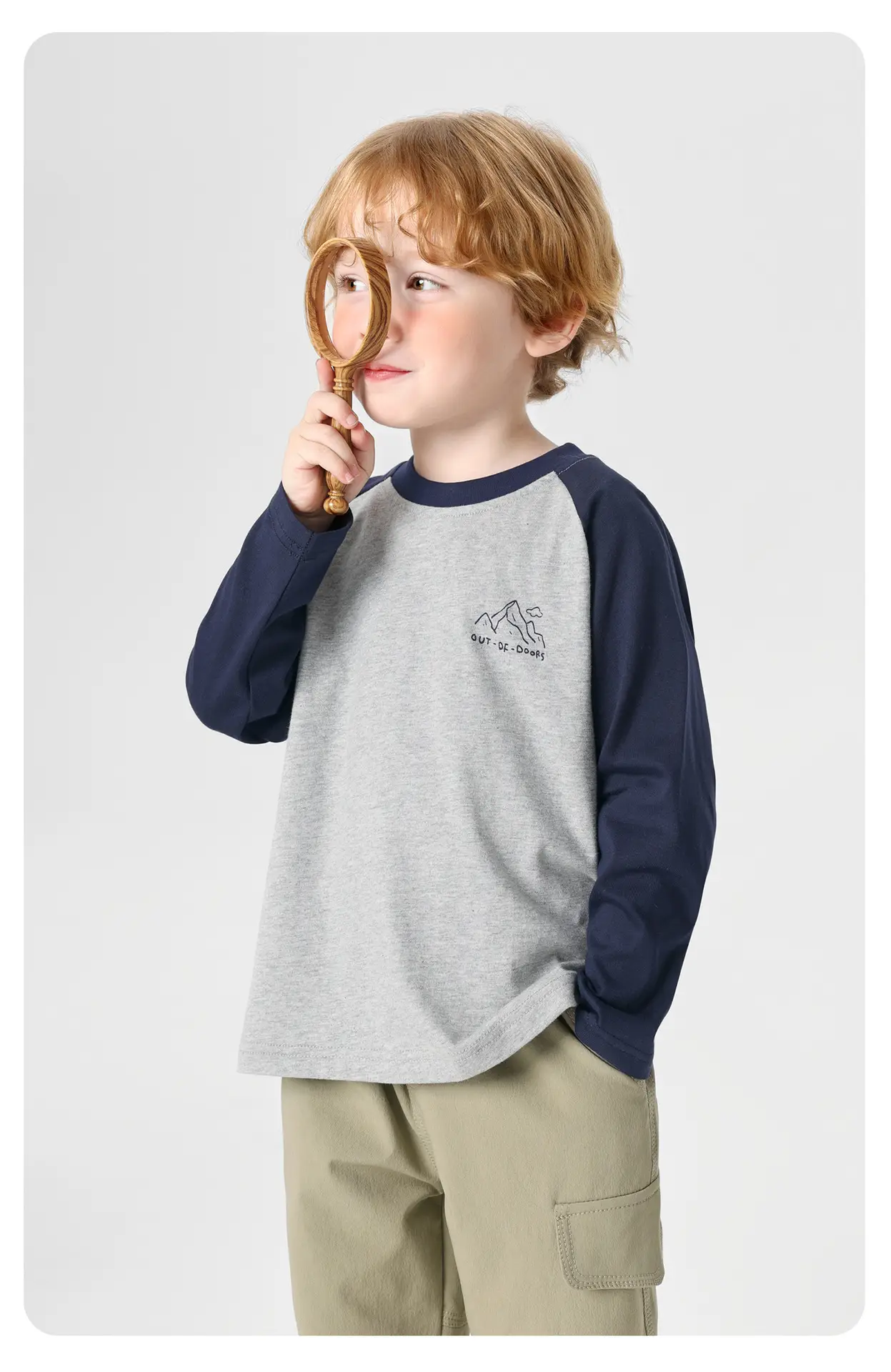 Boys Pure Cotton Long Sleeve T-Shirt Spring Outfit — feature 17