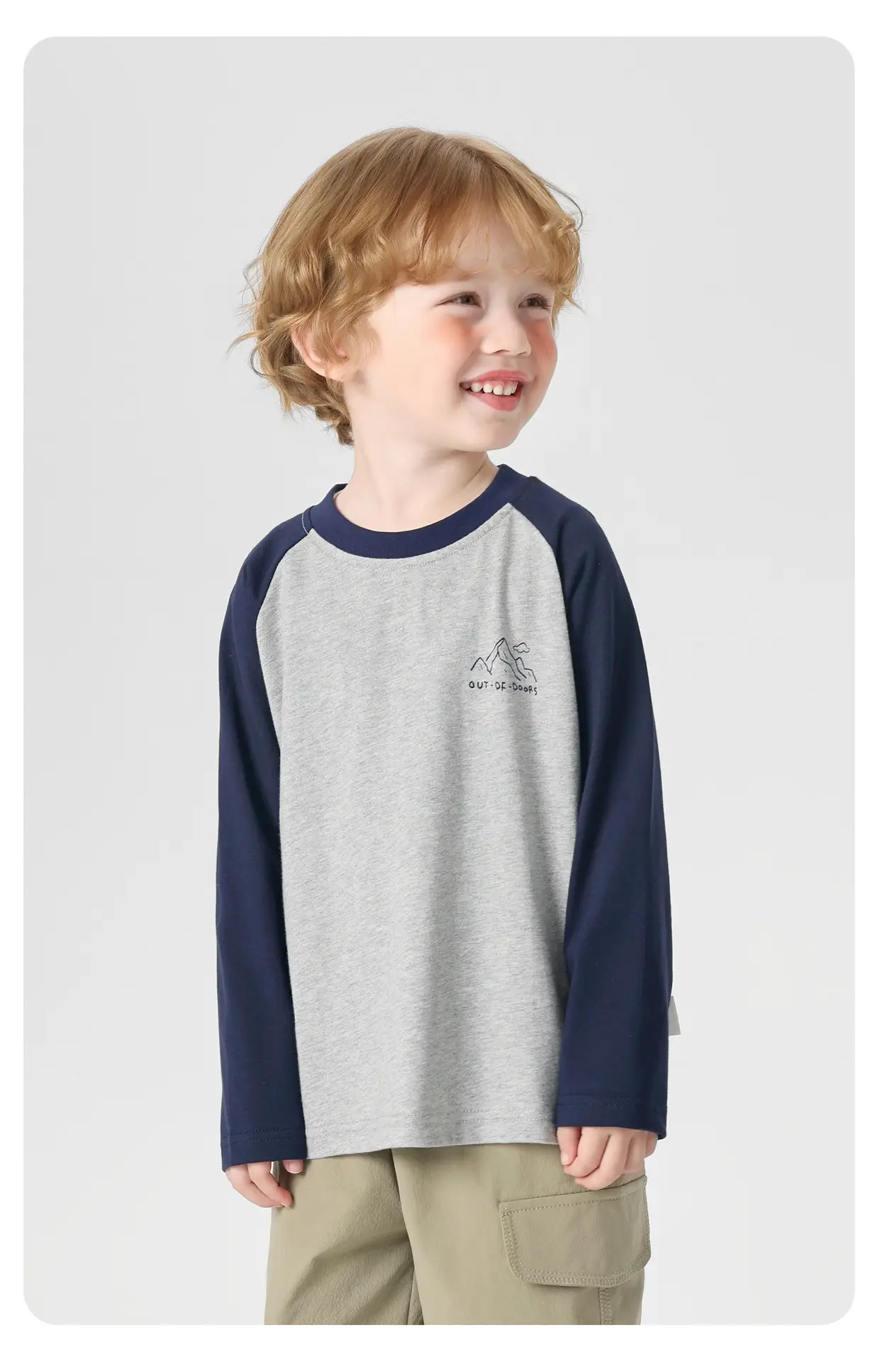 Boys Pure Cotton Long Sleeve T-Shirt Spring Outfit — feature 19