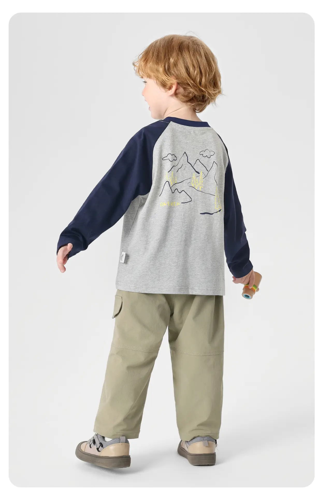 Boys Pure Cotton Long Sleeve T-Shirt Spring Outfit — feature 20