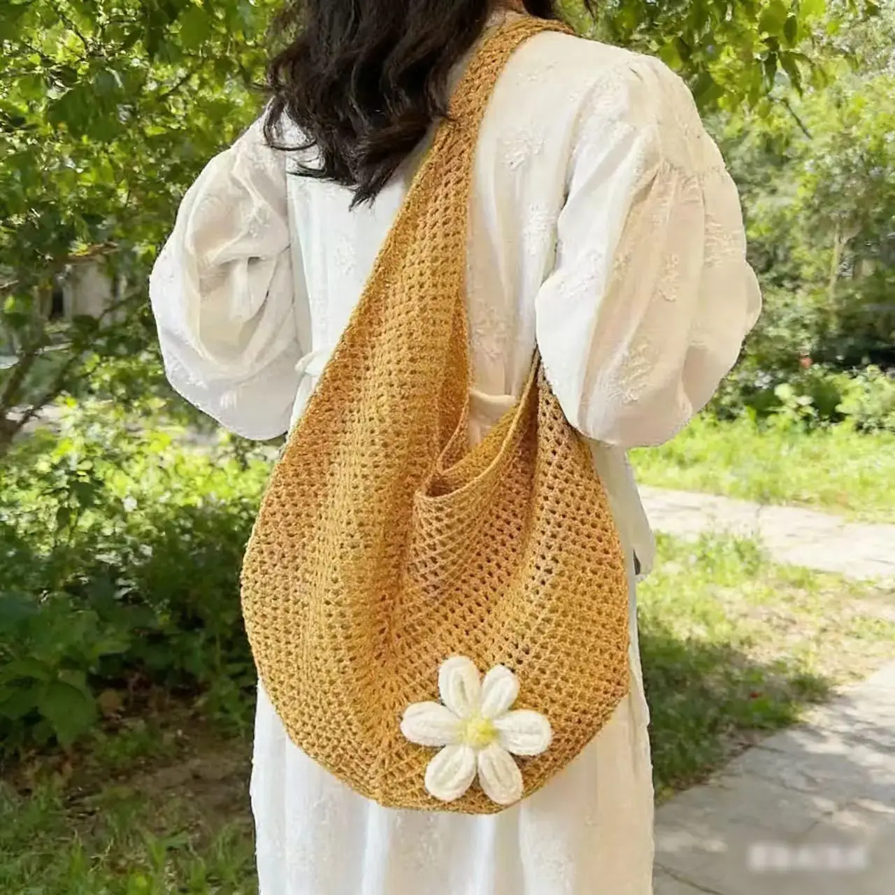 Large Capacity Woven Bag for Women Beach Travel - Image 29