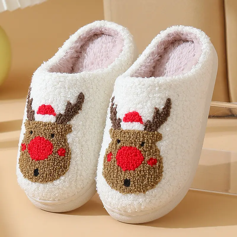 Winter Cross-Border Cotton Slippers for Home Use, Comfortable Cartoon-Style Slippers for Children, Boys and Girls, Couple Style, Thick-Soled, Warm Indoor Slippers - Image 3