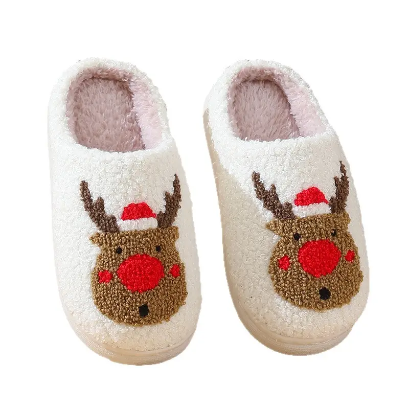 Winter Cross-Border Cotton Slippers for Home Use, Comfortable Cartoon-Style Slippers for Children, Boys and Girls, Couple Style, Thick-Soled, Warm Indoor Slippers - Image 6
