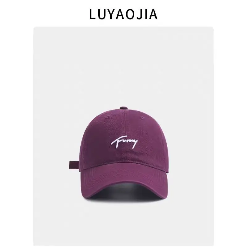 Korean Style Embroidered Baseball Cap for Women Beige — feature 6
