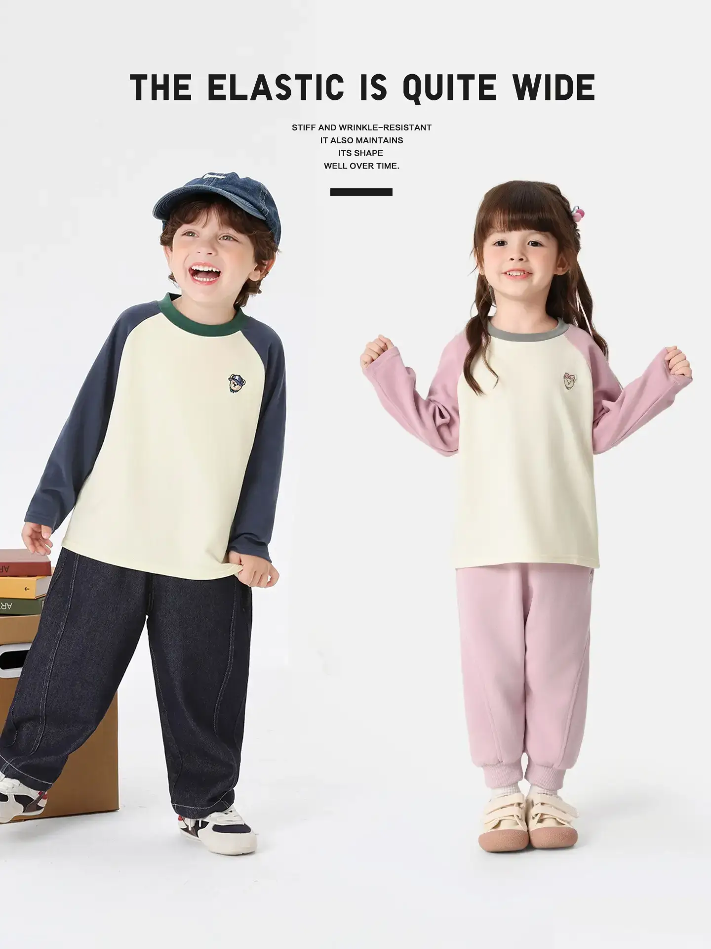 2025 Kids Elastic T-Shirts Set for Boys Girls - Image 5