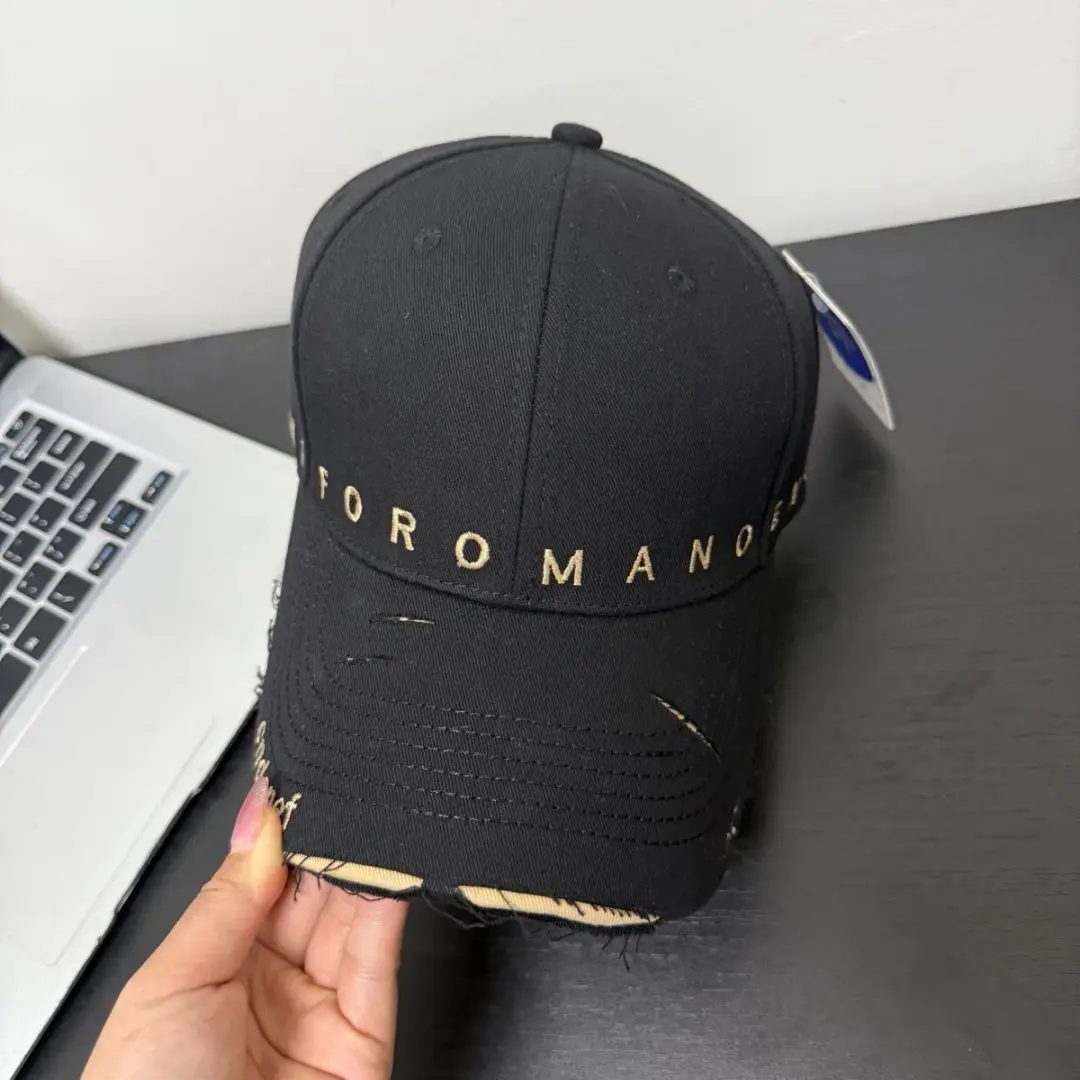 Purple Korean Baseball Cap with Embroidered Letters — feature 12
