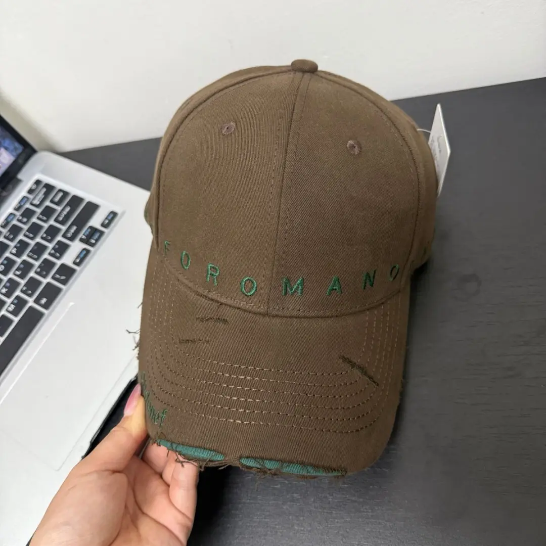 Purple Korean Baseball Cap with Embroidered Letters — feature 16