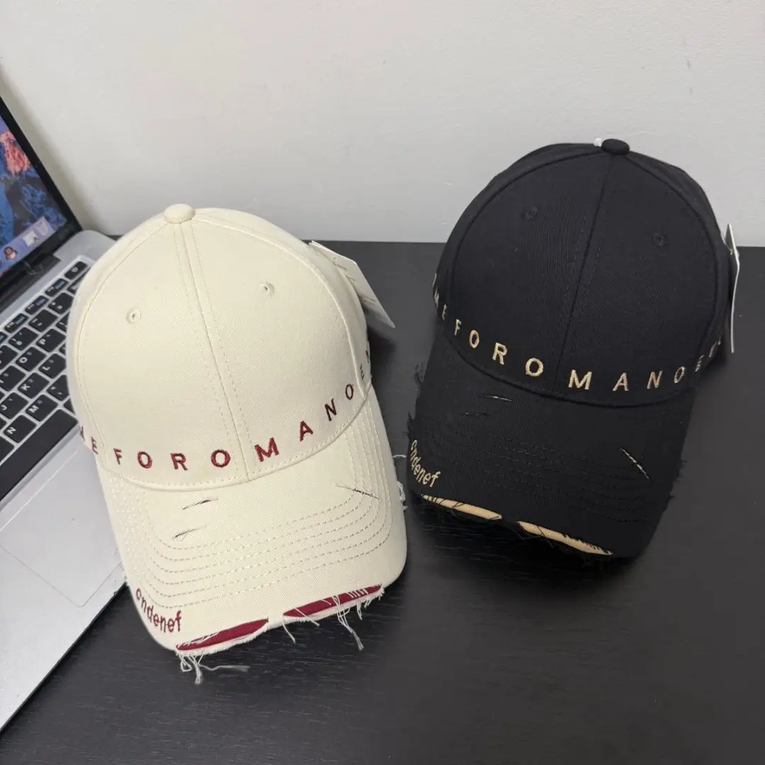 Purple Korean Baseball Cap with Embroidered Letters — feature 8