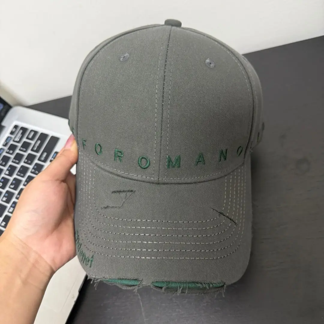 Purple Korean Baseball Cap with Embroidered Letters - Image 6