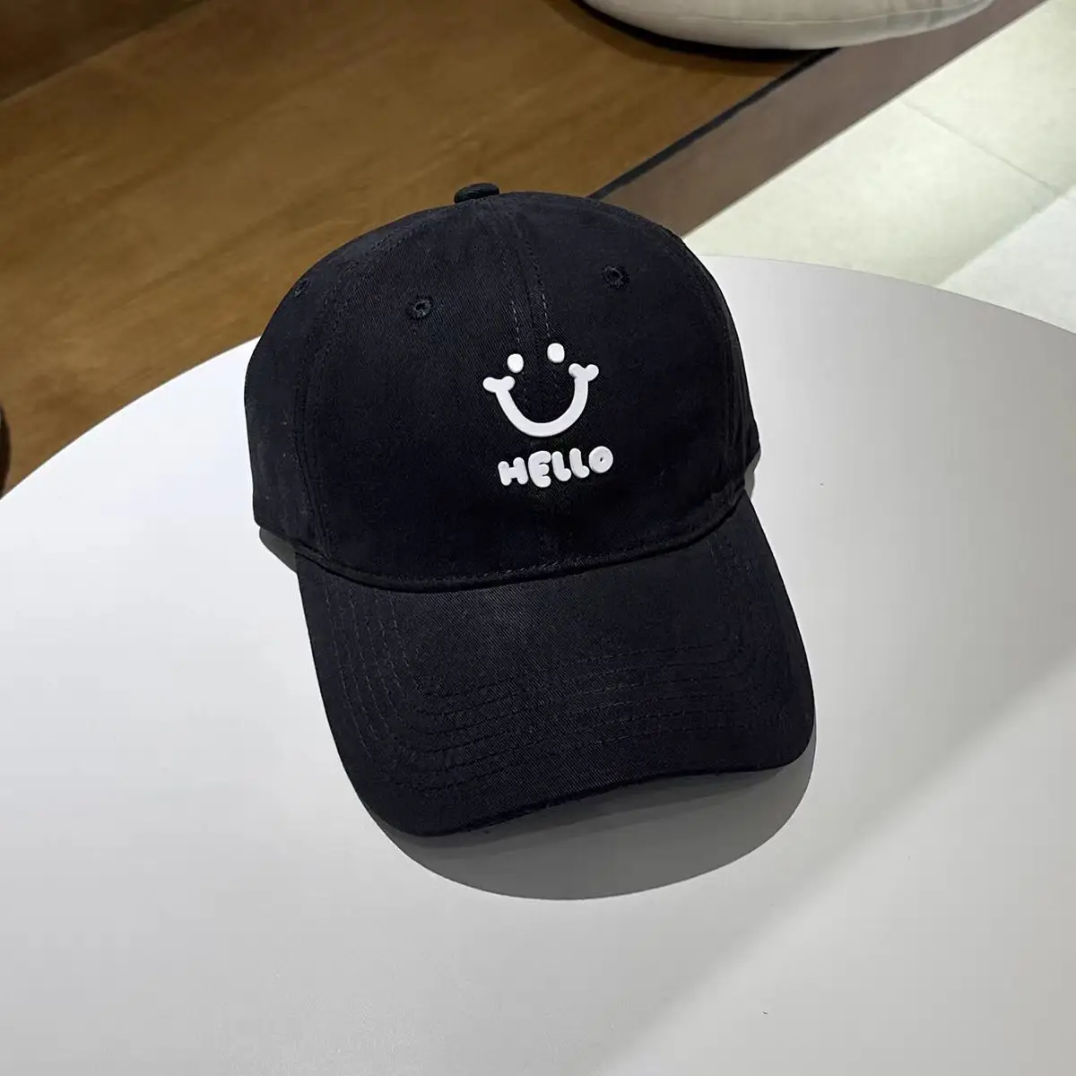 Pink MLLO Baseball Cap with Wide Brim and School Style Logo - Image 2