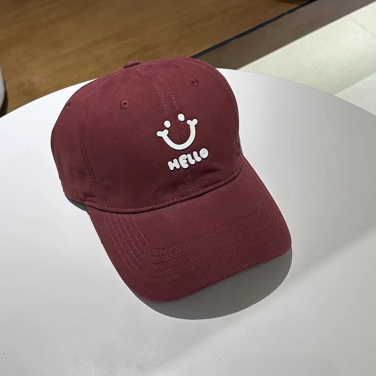 Pink MLLO Baseball Cap with Wide Brim and School Style Logo - Image 4