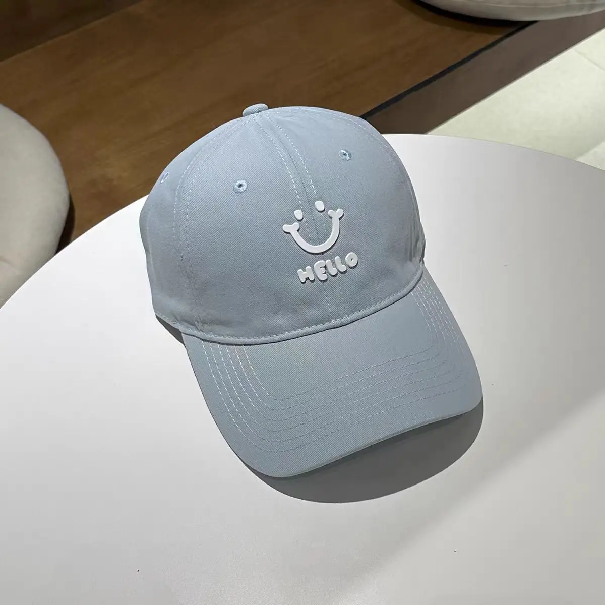 Pink MLLO Baseball Cap with Wide Brim and School Style Logo - Image 7