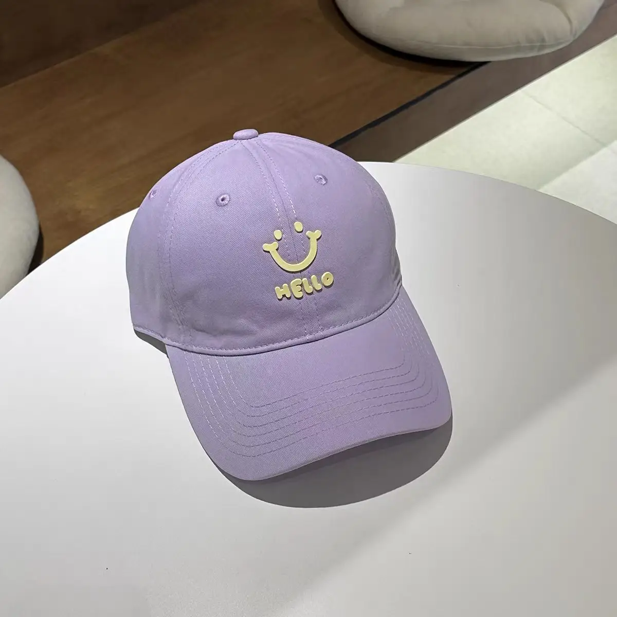 Pink MLLO Baseball Cap with Wide Brim and School Style Logo - Image 8