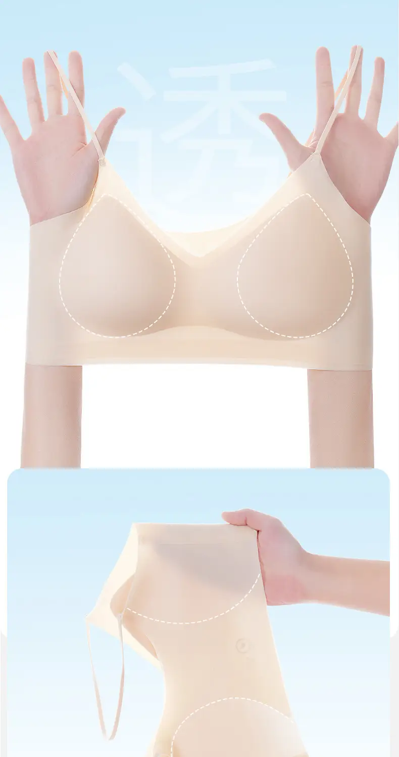 Wire-Free Teardrop-Shaped Invisible Bra with Strong Soft Support, Soft U-Shaped Backless Design, One-Piece Seamless Underwear — feature 14