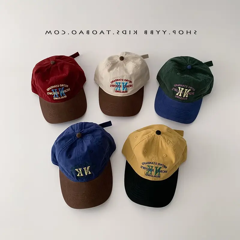 Kids Red Letter Baseball Cap Winter Windproof - Image 8