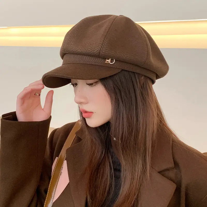Women Duckbill Beret Autumn Winter Korean Style - Image 6