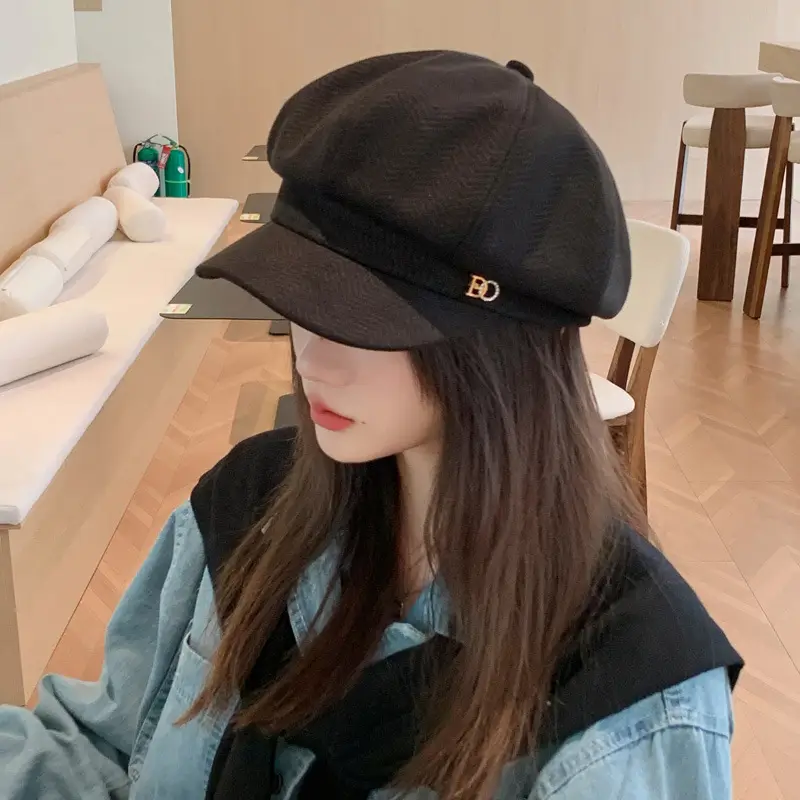 Women Duckbill Beret Autumn Winter Korean Style - Image 7