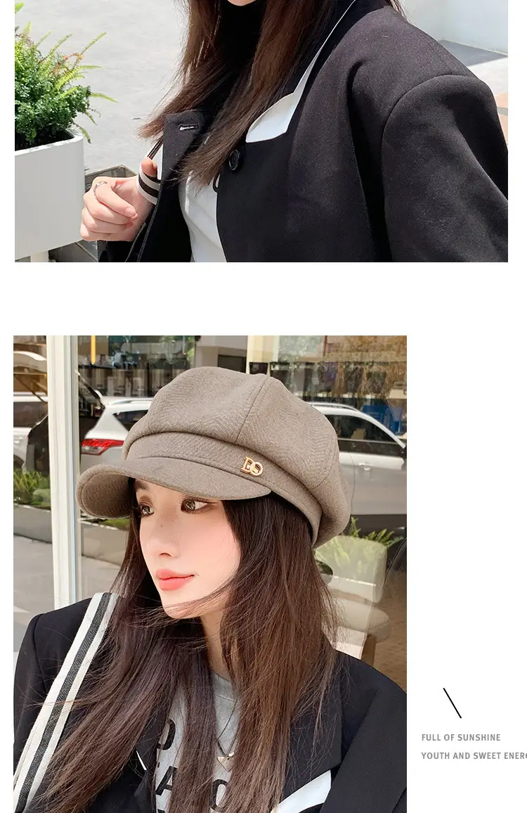 Women Duckbill Beret Autumn Winter Korean Style — feature 11