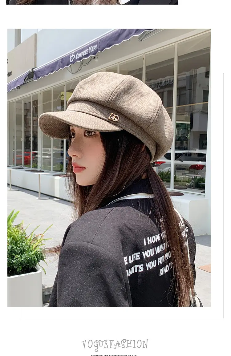 Women Duckbill Beret Autumn Winter Korean Style — feature 12