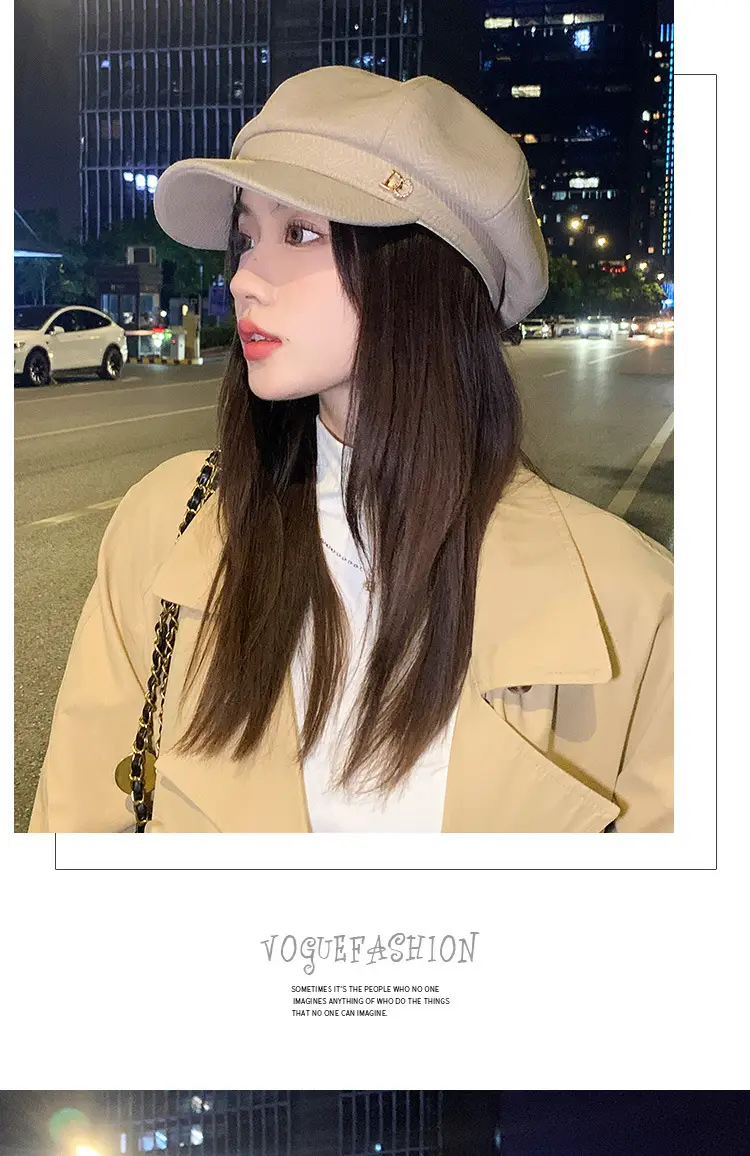 Women Duckbill Beret Autumn Winter Korean Style — feature 14