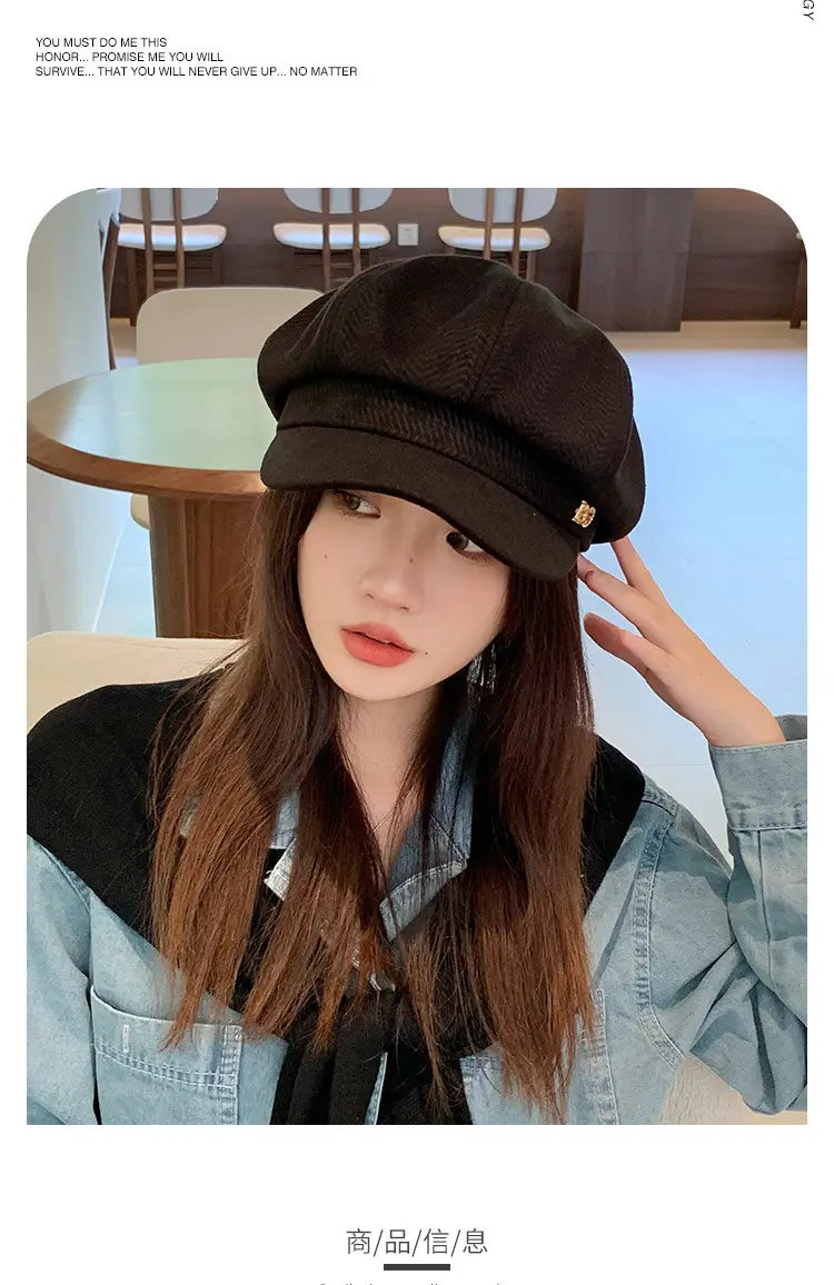 Women Duckbill Beret Autumn Winter Korean Style — feature 3