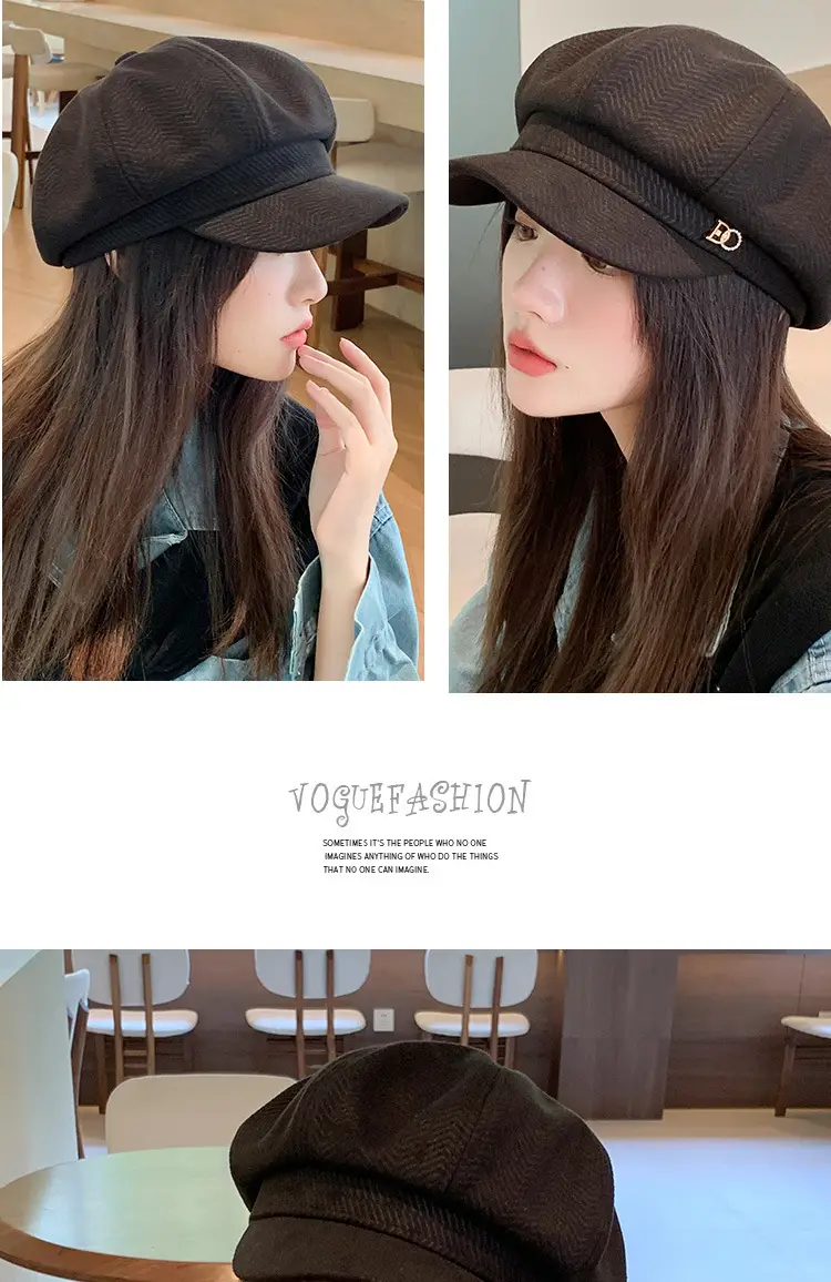 Women Duckbill Beret Autumn Winter Korean Style — feature 9