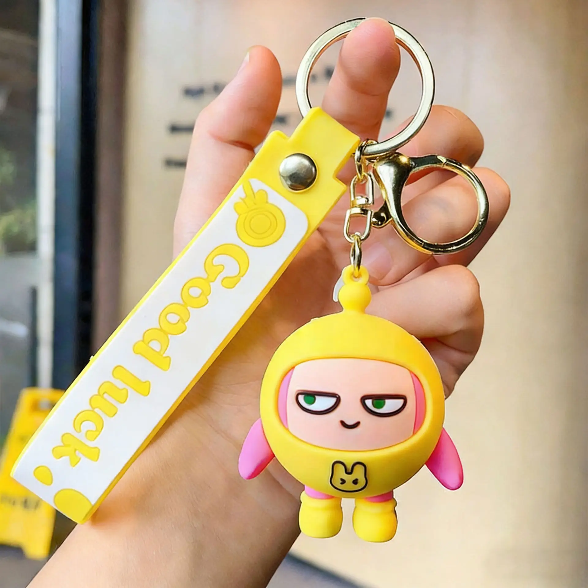 Cute Cartoon Keychains Set of 4 Colors - Image 4