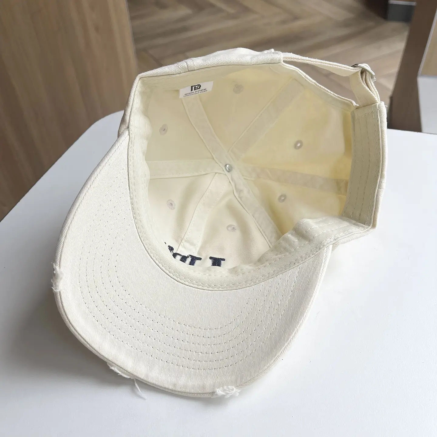 Red Unite Life Gradient Ripped Cap for Kids — feature 6
