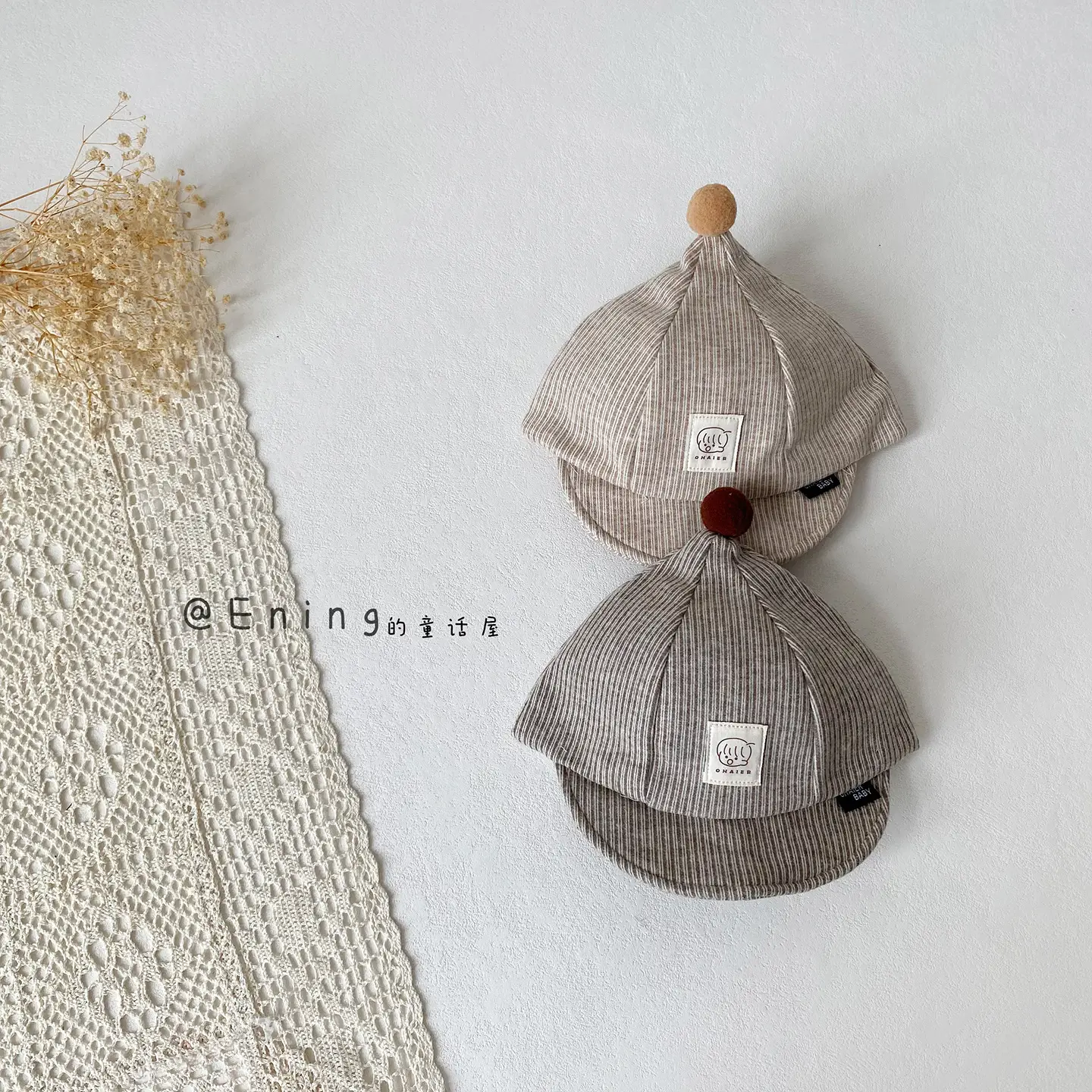 Cute Striped Beanie Hats for Kids Spring Autumn Winter - Image 6