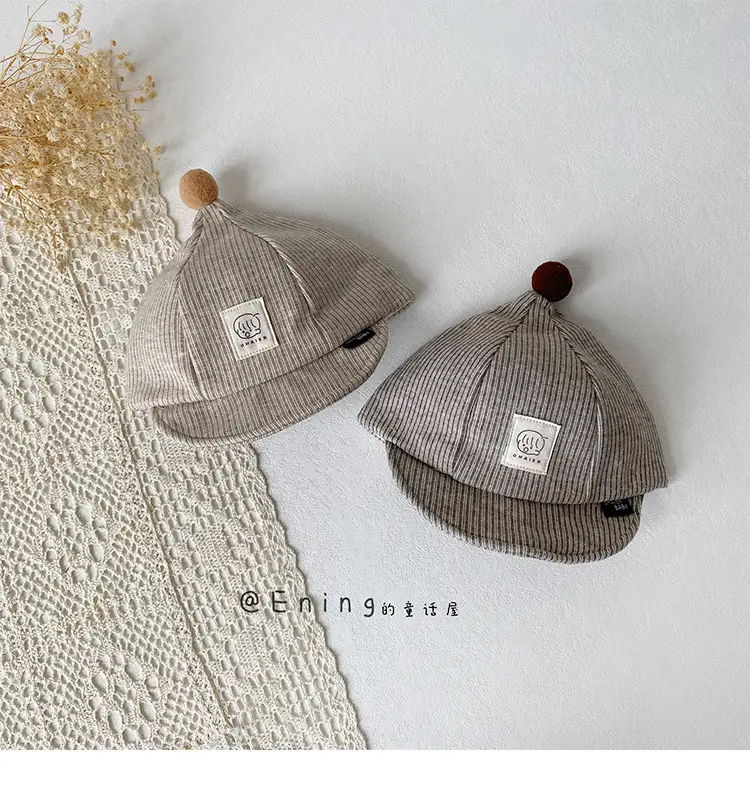 Cute Striped Beanie Hats for Kids Spring Autumn Winter — feature 10