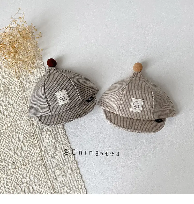 Cute Striped Beanie Hats for Kids Spring Autumn Winter — feature 12