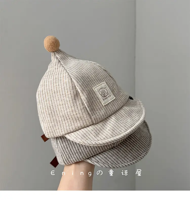 Cute Striped Beanie Hats for Kids Spring Autumn Winter — feature 6
