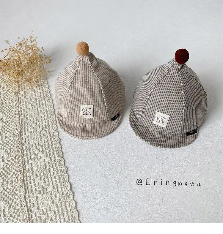 Cute Striped Beanie Hats for Kids Spring Autumn Winter — feature 7