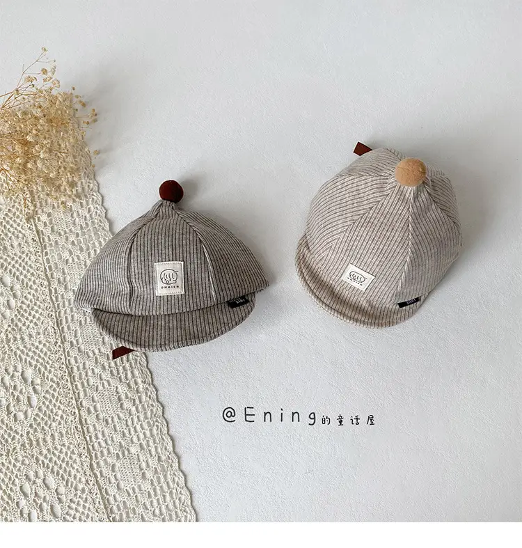 Cute Striped Beanie Hats for Kids Spring Autumn Winter — feature 8