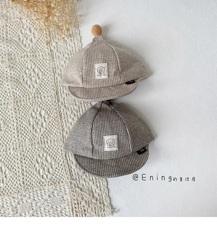Cute Striped Beanie Hats for Kids Spring Autumn Winter — feature 9