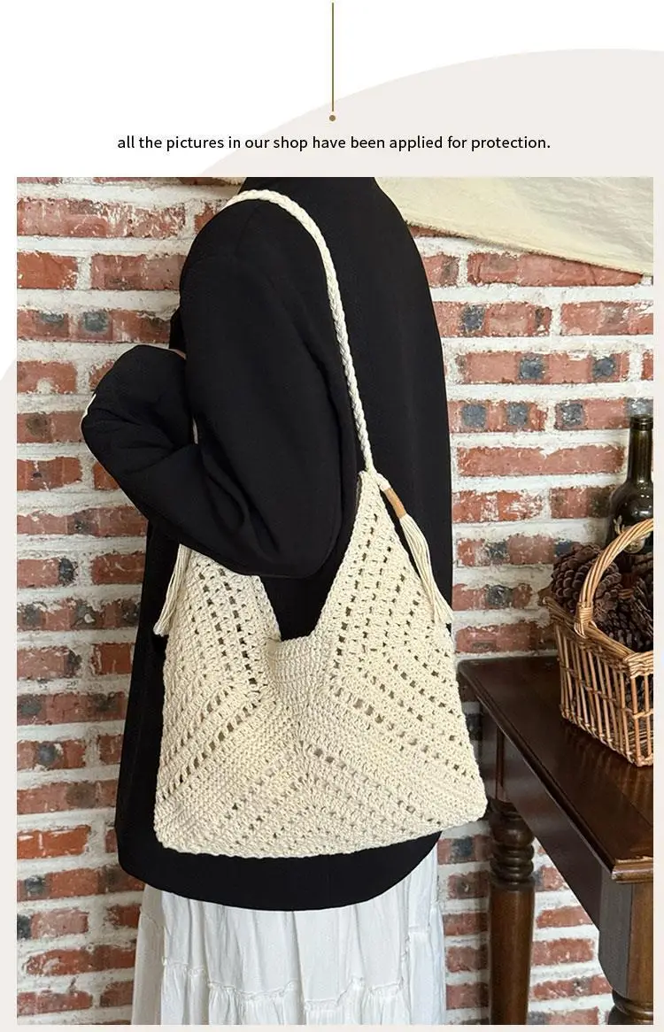 Women's Handmade Tassel Bag for Beach Commute — feature 4