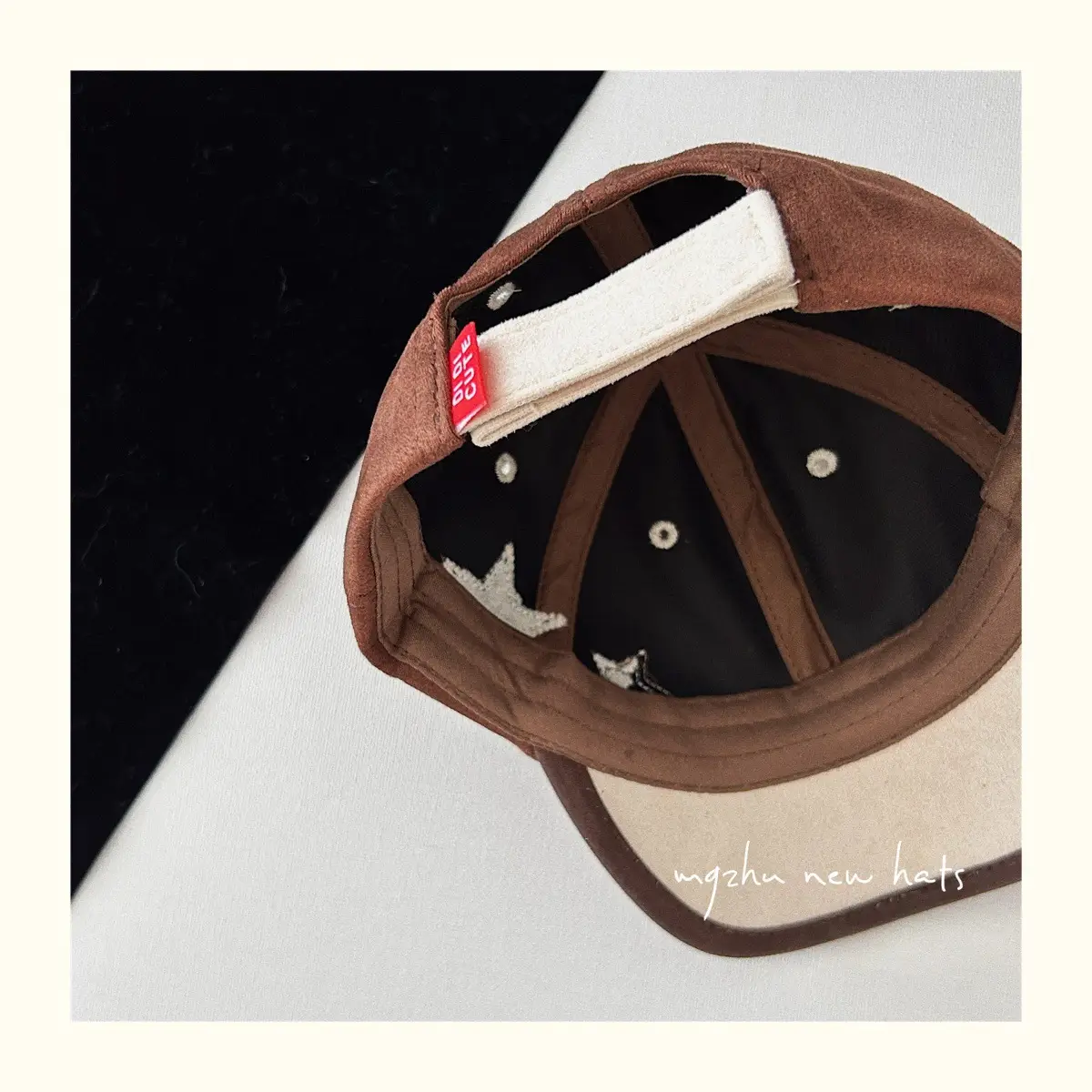 Brown Star Peaked Cap for Boys Girls Kids — feature 6