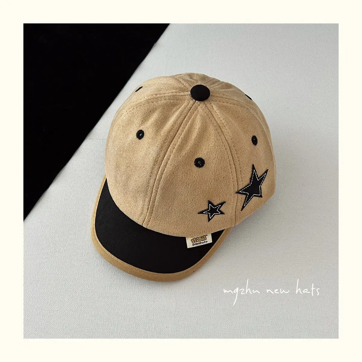 Brown Star Peaked Cap for Boys Girls Kids — feature 8
