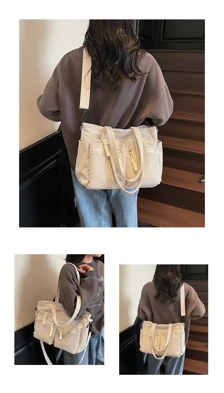 Green Corduroy Shoulder Bag for Women 2025 — feature 14