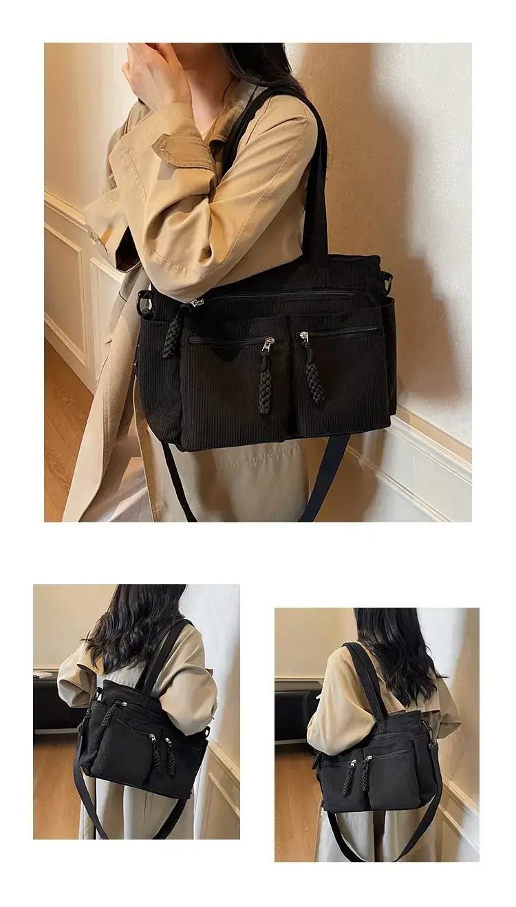 Green Corduroy Shoulder Bag for Women 2025 — feature 15